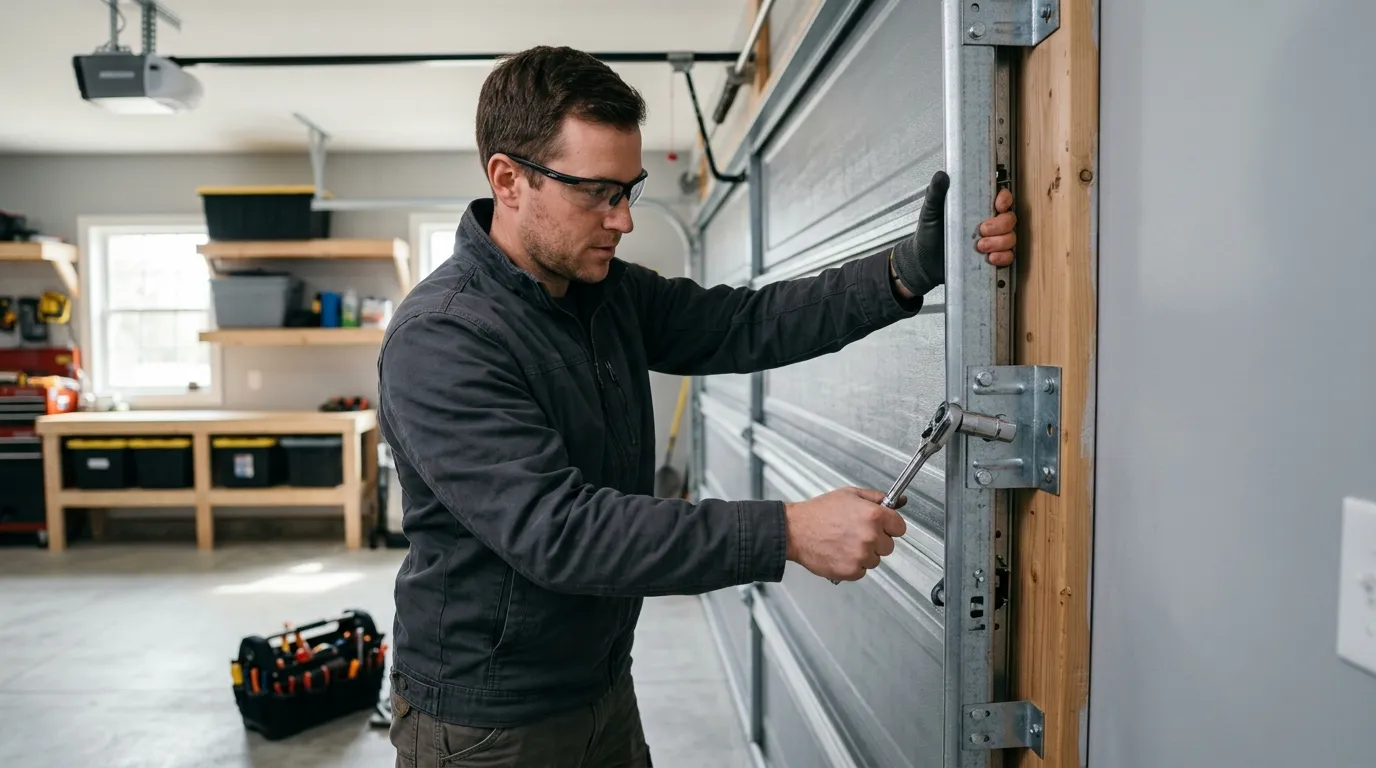 Carriage house garage door